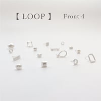 【LOOP】 SILVER PIERCED EARRINGS ④