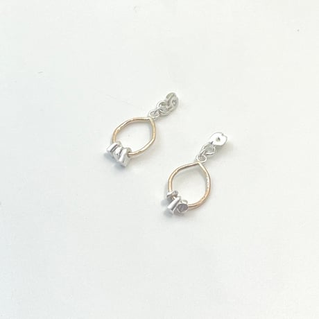 【LOOP】 SILVER PIERCED EARRINGS BACKS WITH DECORATIONS  ④