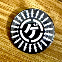 ミサイルゲ缶バッジ‼️黒❗️44mm (ワンサイズ小さいバージョン)