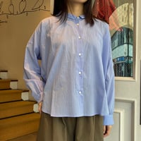 HUIS. なめらかコットンワイドブラウス