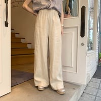 De bon coer　リネンバイカラーパンツ