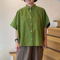 HUIS.オーガニックコットンスクエアワイドシャツ
