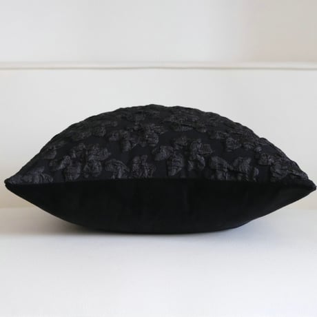 #ドット フラワー パターン モノトーン クッションカバー 全2種 45×45