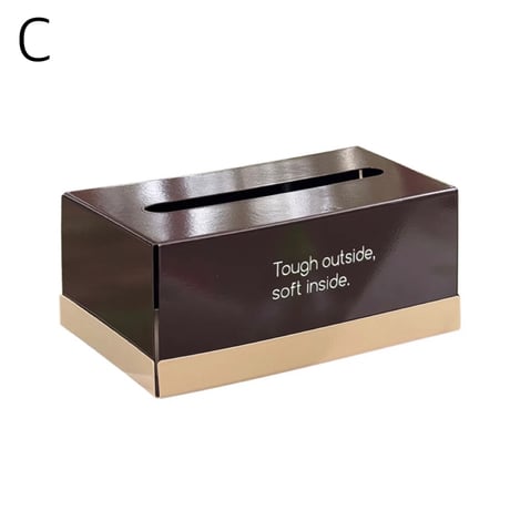 #レタリング カラー アイアン ボックス ティッシュケース 全3色