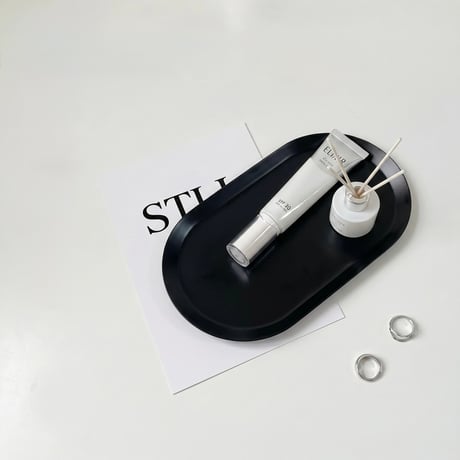 #ステンレス オーバル型 大判 シンプル アクセサリー トレイ 全2色 収納
