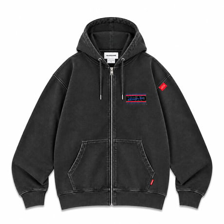 OVER THE MOON! VINTAGE ZIP HOODY SWEAT