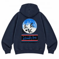 OVER THE MOON! VINTAGE ZIP HOODY SWEAT