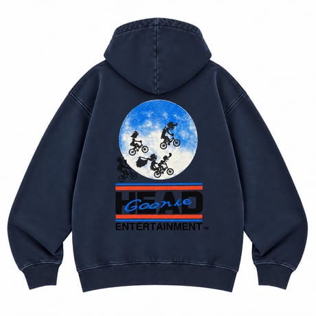 OVER THE MOON! VINTAGE ZIP HOODY SWEAT