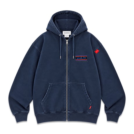 OVER THE MOON! VINTAGE ZIP HOODY SWEAT