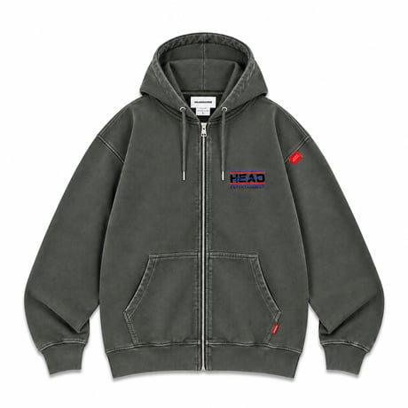 OVER THE MOON! VINTAGE ZIP HOODY SWEAT