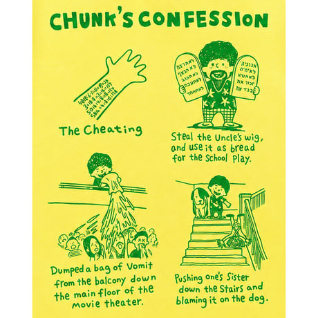 CHUNK'S CONFFESION KIDS Tshirts
