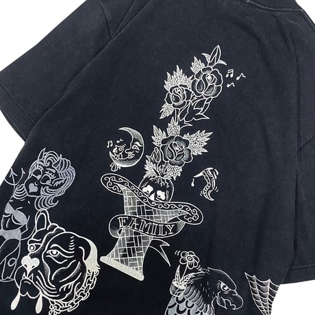 TATTOO MULTI Tshirts (VINTAGE BLACK)