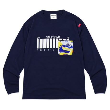 NUMBER PLATE LONGSLEEVE Tshirts（空とぶ機関車ポケット付）