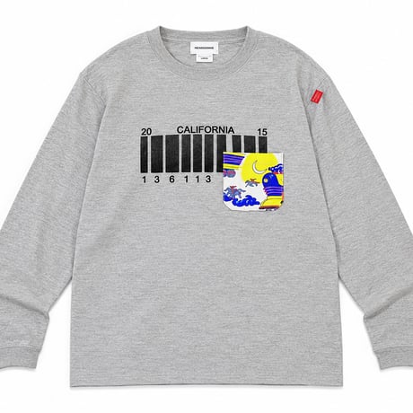 NUMBER PLATE LONGSLEEVE Tshirts（空とぶ機関車ポケット付）