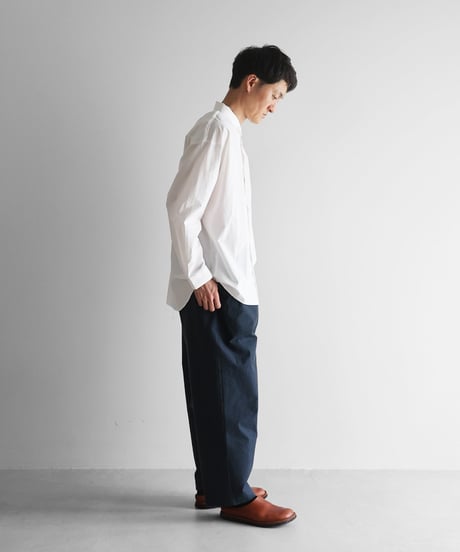 HUIS | ウォッシャブルウールコットンワイドパンツ（うるみ色）【ユニセックス】504