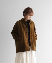HUIS | シャトルコーデュロイジャケット（極太畝・ブラウン）【ユニセックス】025