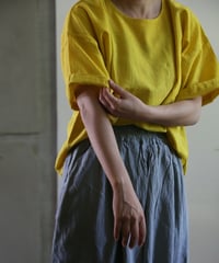 ヂェン先生の日常着 | 半袖ショート（黄色）【薄地】