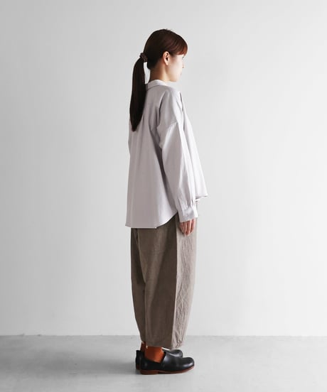 HUIS | 綿麻バフクロスバルーンパンツ（ライトブラウン）【ユニセックス】506
