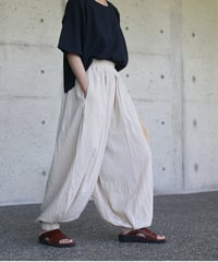 ヂェン先生の日常着 | バルーンパンツ太（生成）Mサイズ 【薄地】