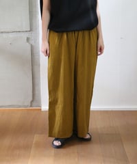 ヂェン先生の日常着 | ストレートパンツ（キャメル）Mサイズ 【薄地】