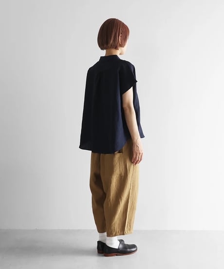 HUIS |やわらかラミーリネンバルーンパンツ（アースブラウン）【ユニセックス】506