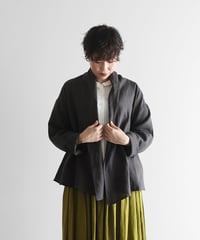 HUIS | シャトルリネンカーディガン（チャコールグレー）【ユニセックス】702