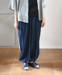 ヂェン先生の日常着 | バルーンパンツ細（紺）Mサイズ 【薄地】