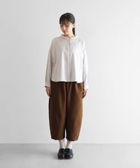 HUIS | 厚手モールスキンバルーンパンツ（ブラウン）【ユニセックス】 506