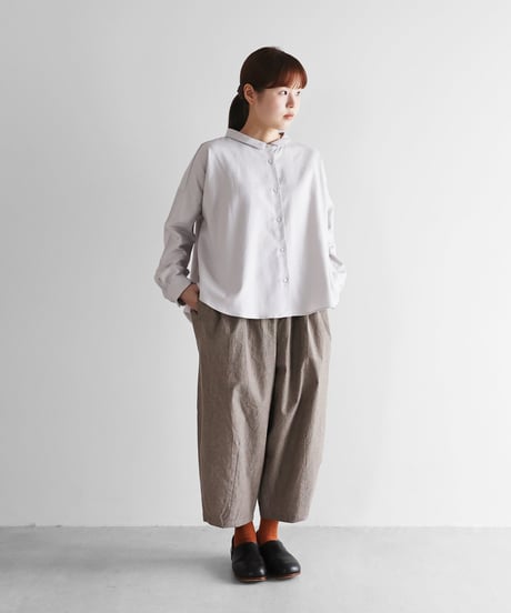 HUIS | 綿麻バフクロスバルーンパンツ（ライトブラウン）【ユニセックス】506