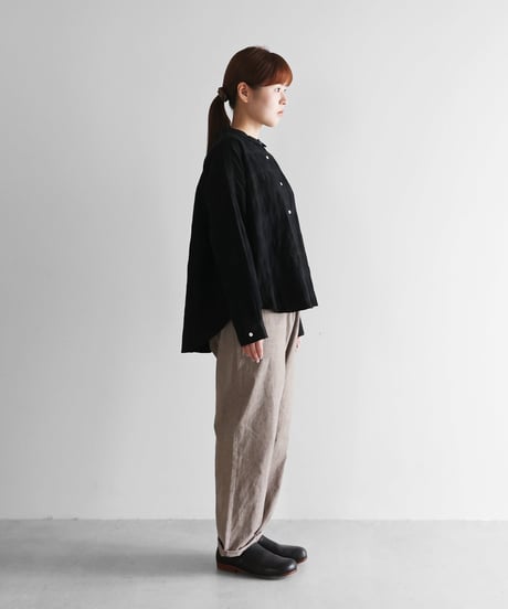 HUIS |綿麻バフクロスイージーワークパンツ（ライトブラウン）【ユニセックス】507
