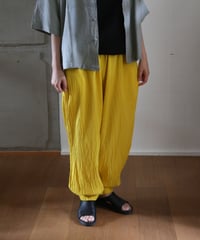 ヂェン先生の日常着 | バルーンパンツ細（黄）Mサイズ 【薄地】
