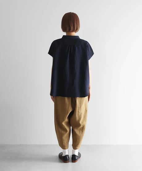HUIS |やわらかラミーリネンバルーンパンツ（アースブラウン）【ユニセックス】506