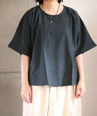 ヂェン先生の日常着 | 半袖ショート（墨黒）【薄地】