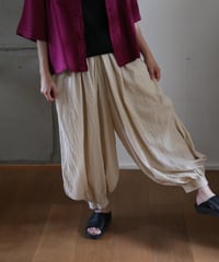 ヂェン先生の日常着 | バルーンパンツ太（生成）Sサイズ 【薄地】