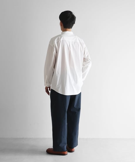 HUIS | ウォッシャブルウールコットンワイドパンツ（うるみ色）【ユニセックス】504
