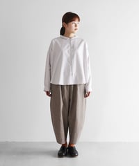 HUIS | 綿麻バフクロスバルーンパンツ（ライトブラウン）【ユニセックス】506