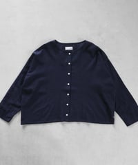 HUIS |ウォッシャブルウールショートカーディガン（ネイビー）【レディス】U704