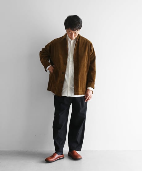 HUIS | シャトルコーデュロイジャケット（極太畝・ブラウン）【ユニセックス】025