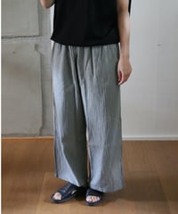 ヂェン先生の日常着 | ストレートパンツ（ライトグレー）Mサイズ 【薄地】