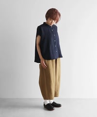 HUIS |やわらかラミーリネンバルーンパンツ（アースブラウン）【ユニセックス】506