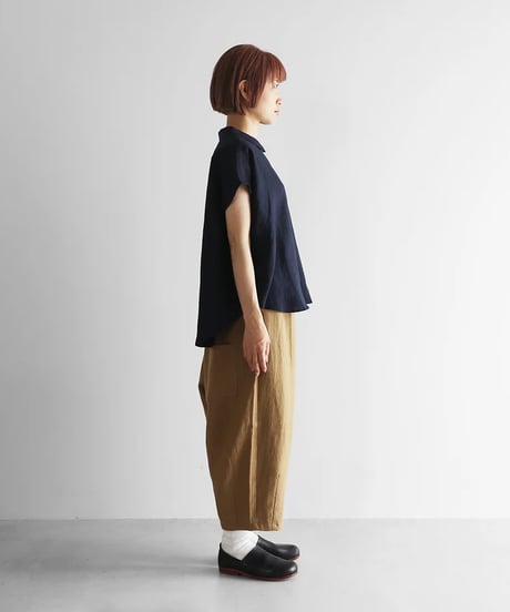 HUIS |やわらかラミーリネンバルーンパンツ（アースブラウン）【ユニセックス】506