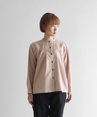 HUIS | オーガニックコットン起毛ビエラタックブラウス（ピンクベージュ）【レディス】U113