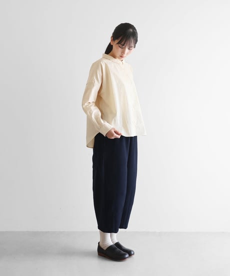 HUIS | 厚手モールスキンバルーンパンツ（ダークネイビー）【ユニセックス】 506