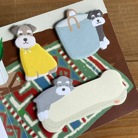 SCHNAUZER STICKY NOTEBOOK　シュナの付箋セット