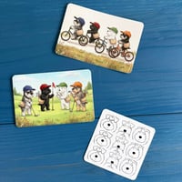 大きめサイズ　シュナステッカー（耐水・強粘着）