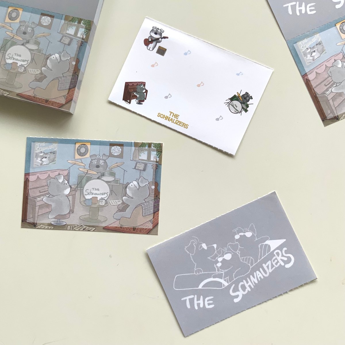 THE SCHNAUZERS ミシン目入りメモ | 京都文具屋