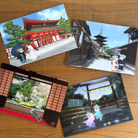 平安神宮（岡崎）（京都を旅する編）ポストカード・おとふ x kyotobunguya