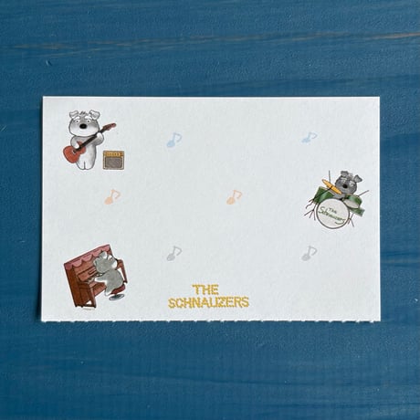 THE SCHNAUZERS ミシン目入りメモ