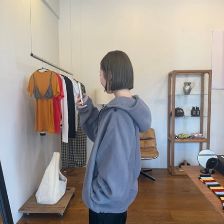 FLEECE HALF ZIP HOODIE