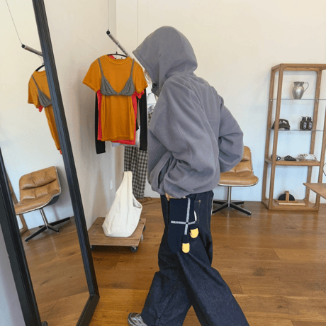 FLEECE HALF ZIP HOODIE